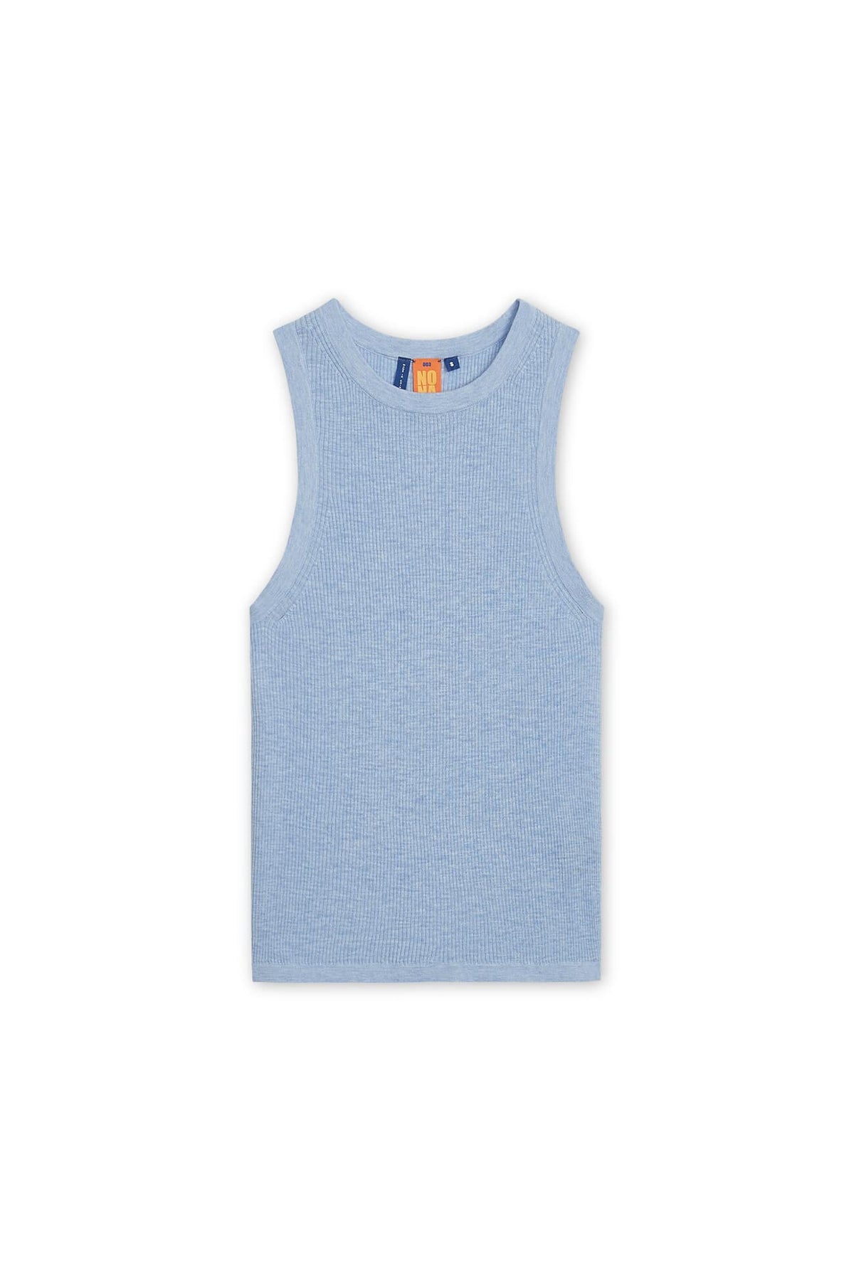 NONAME RIBBED HIGH NECK TANK