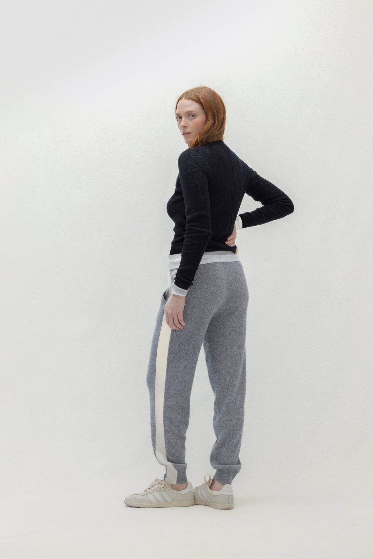 LONG-SLEEVE RIBBED TEE