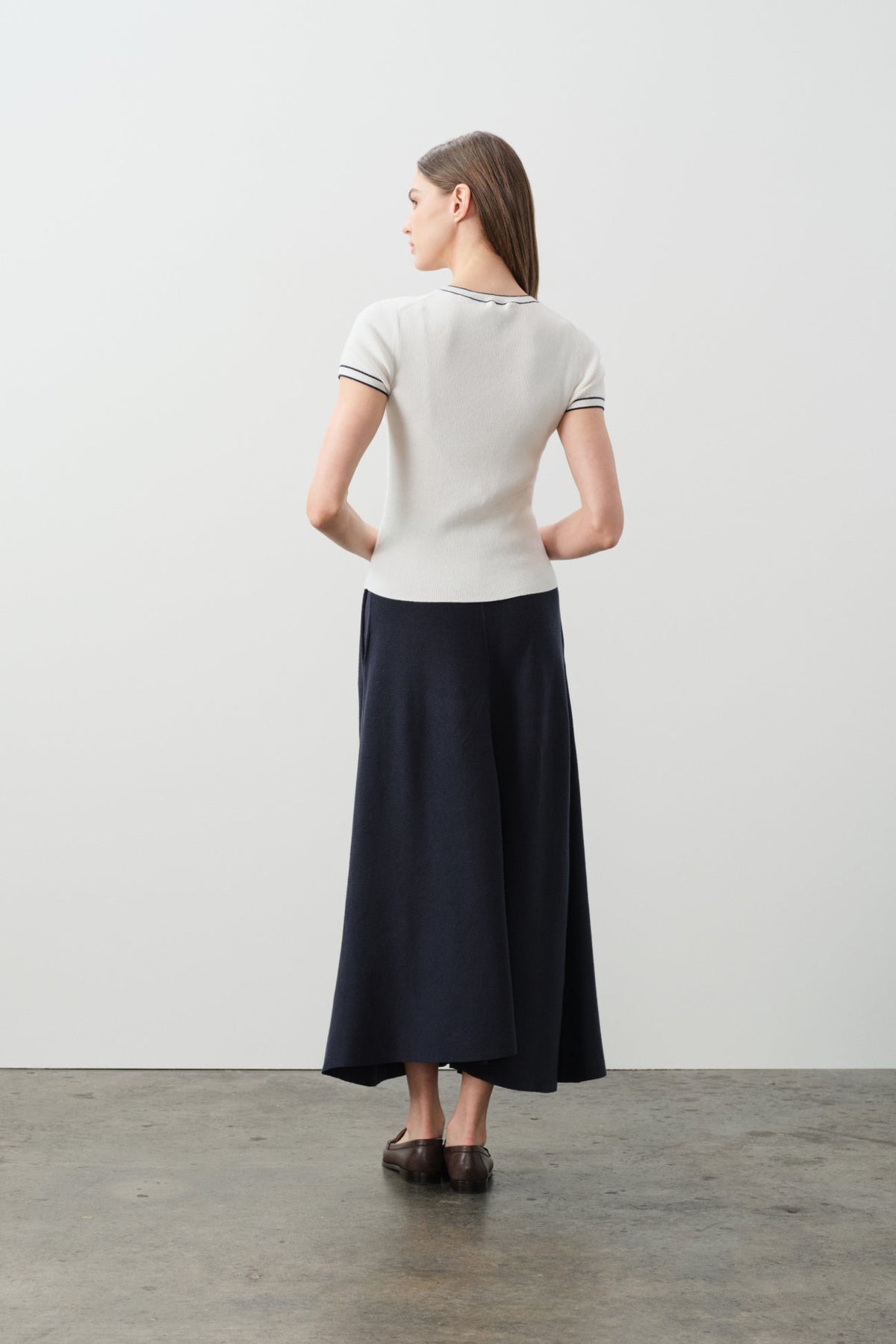 VICTORIA COTTON CASHMERE BABY TEE