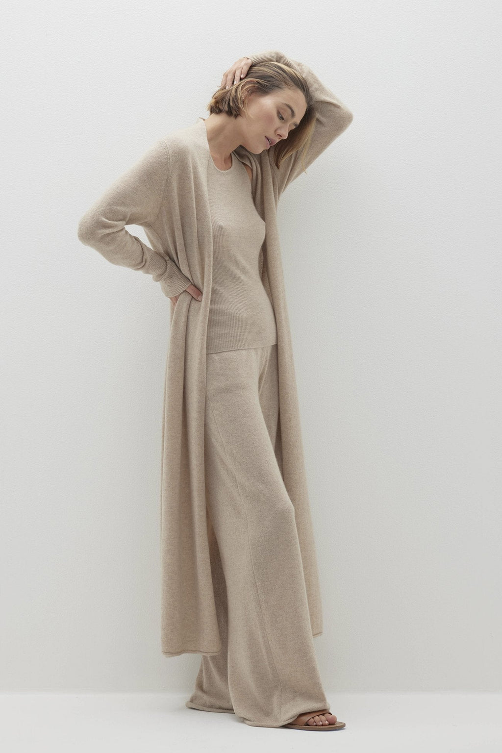 FAYE LONGLINE CASHMERE CARDIGAN