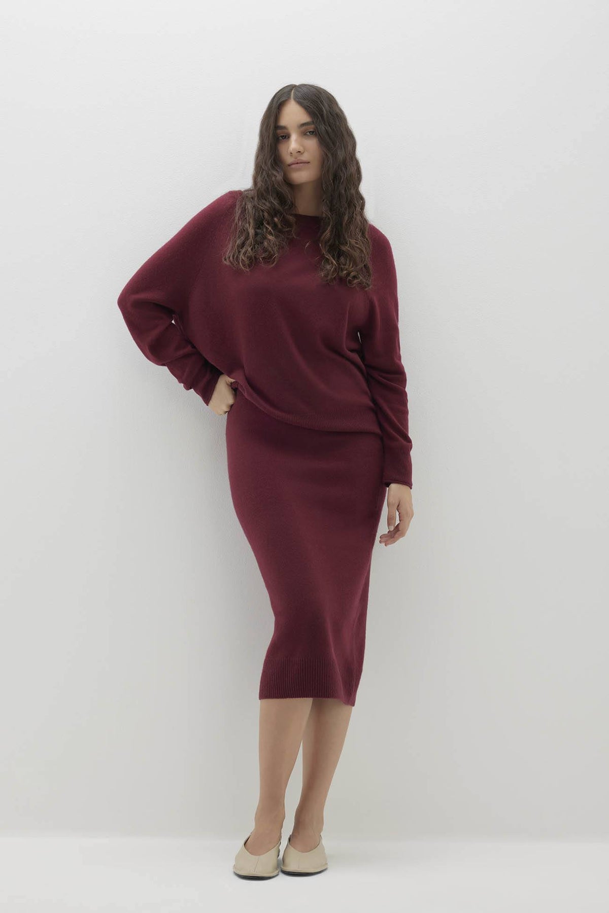 AZALEA CASHMERE OFF THE SHOULDER SWEATER