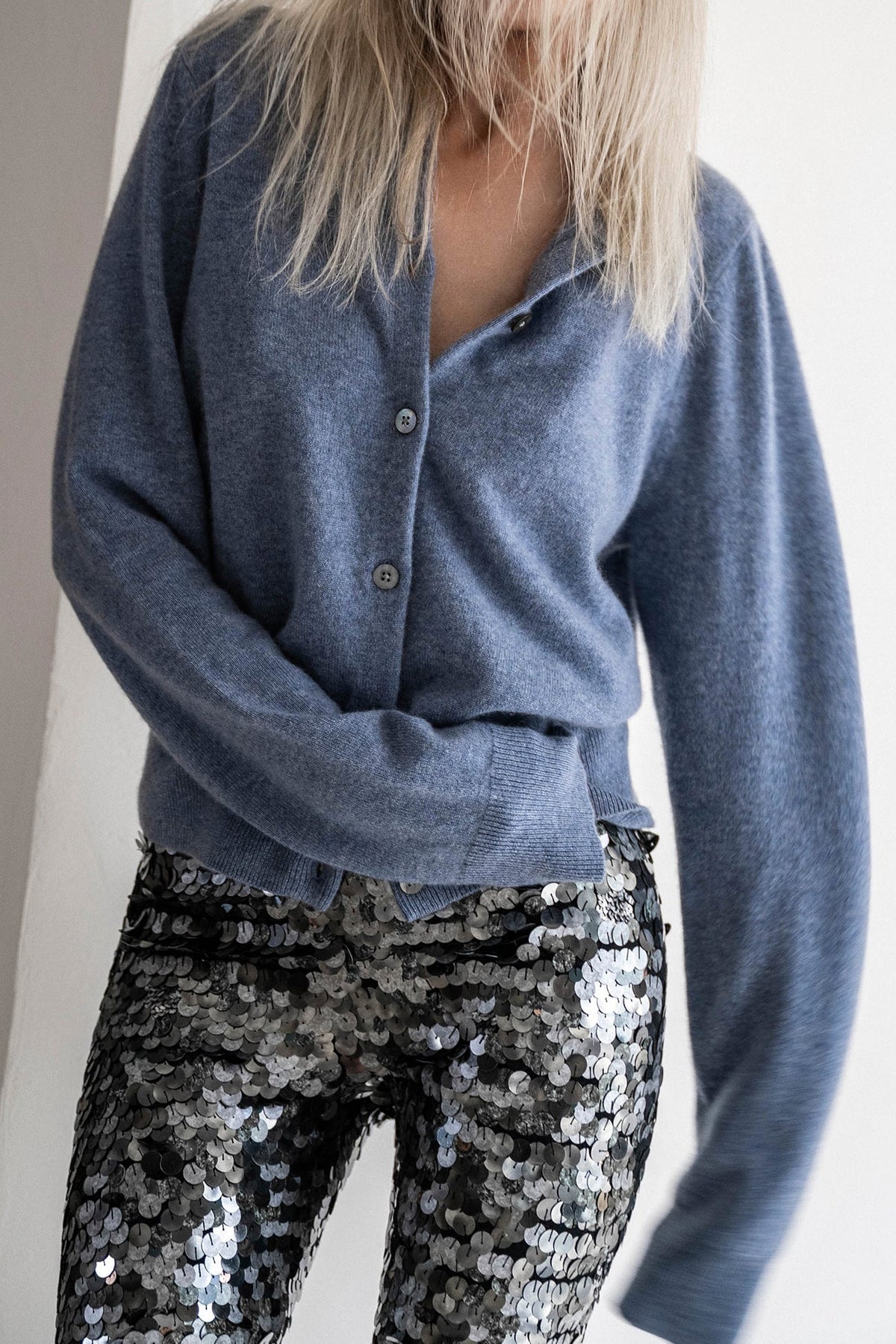 JAYLA BUTTON-UP CASHMERE CARDIGAN