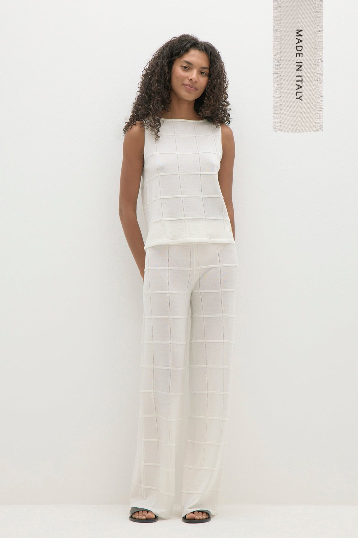 AMALFI MERINO BLEND WIDE-LEG PANT