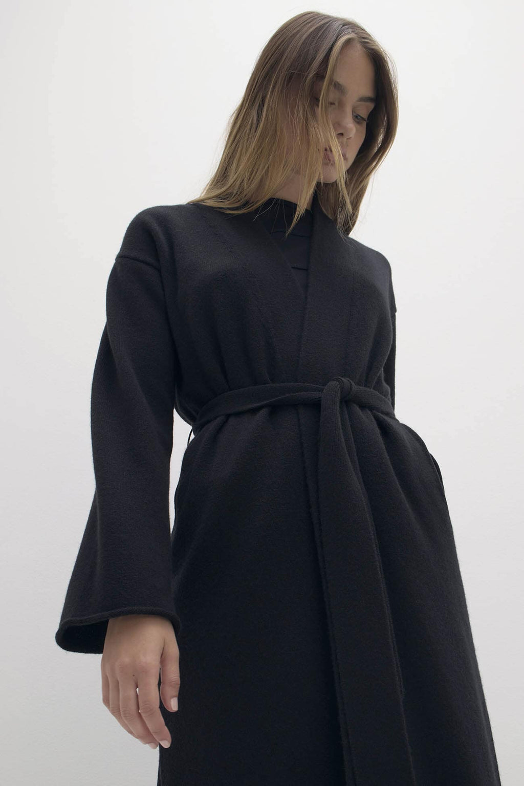RIVIERA TIE-FRONT CASHMERE CARDIGAN