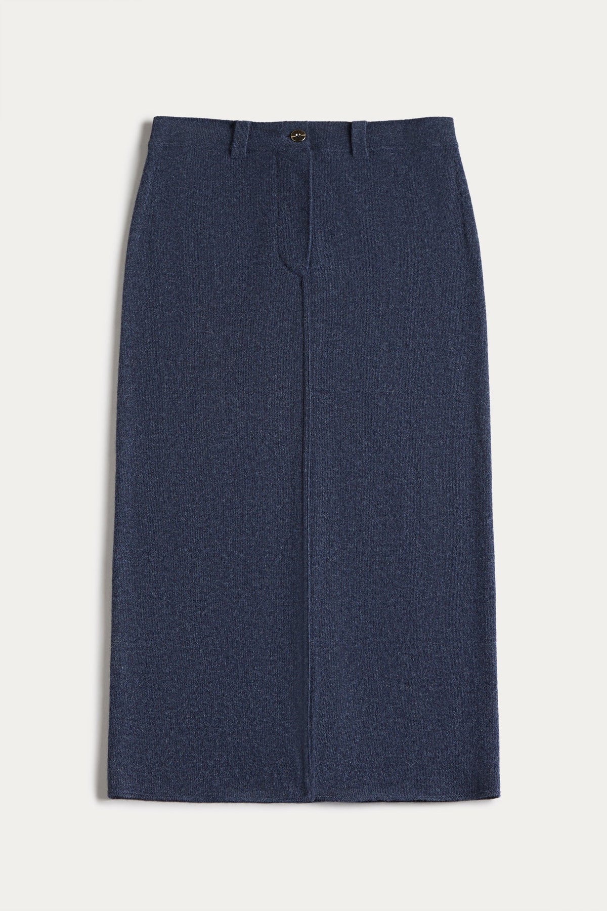VENICE DENIM CASHMERE MIDI SKIRT
