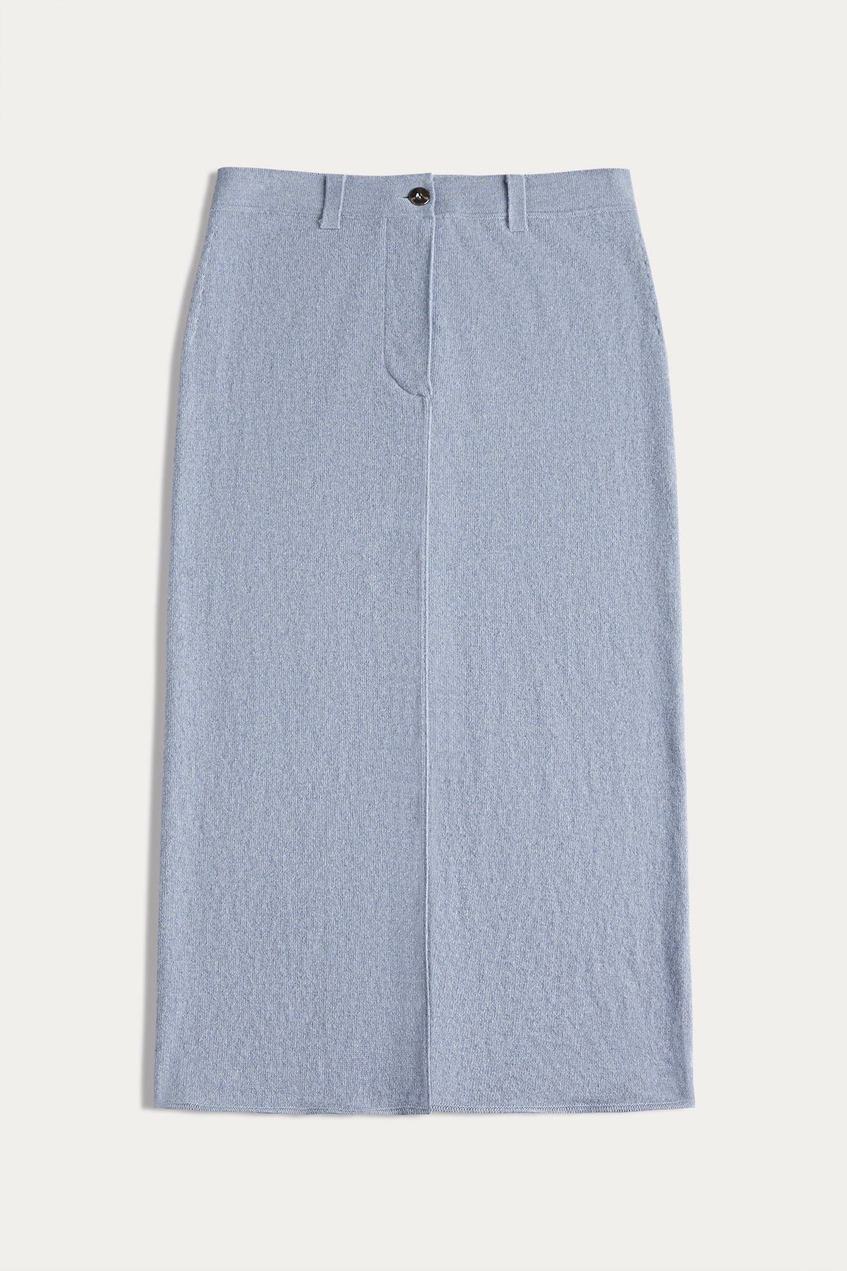 VENICE DENIM CASHMERE MIDI SKIRT