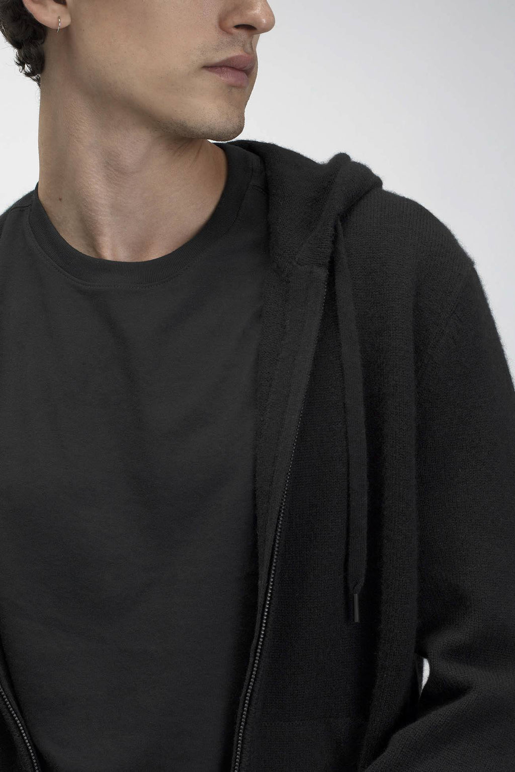 JAKE ZIP-UP CASHMERE HOODIE