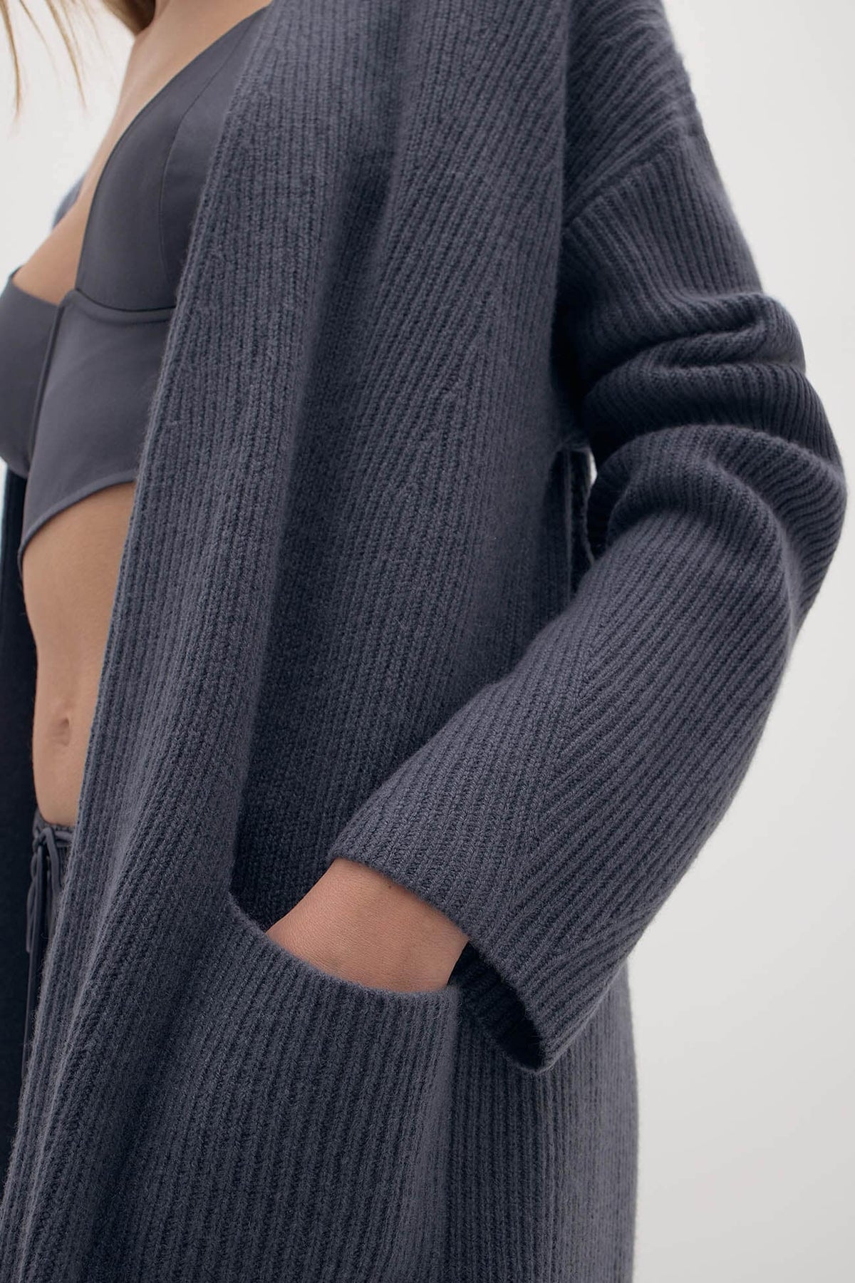 ALISE LONGLINE CASHMERE CARDIGAN