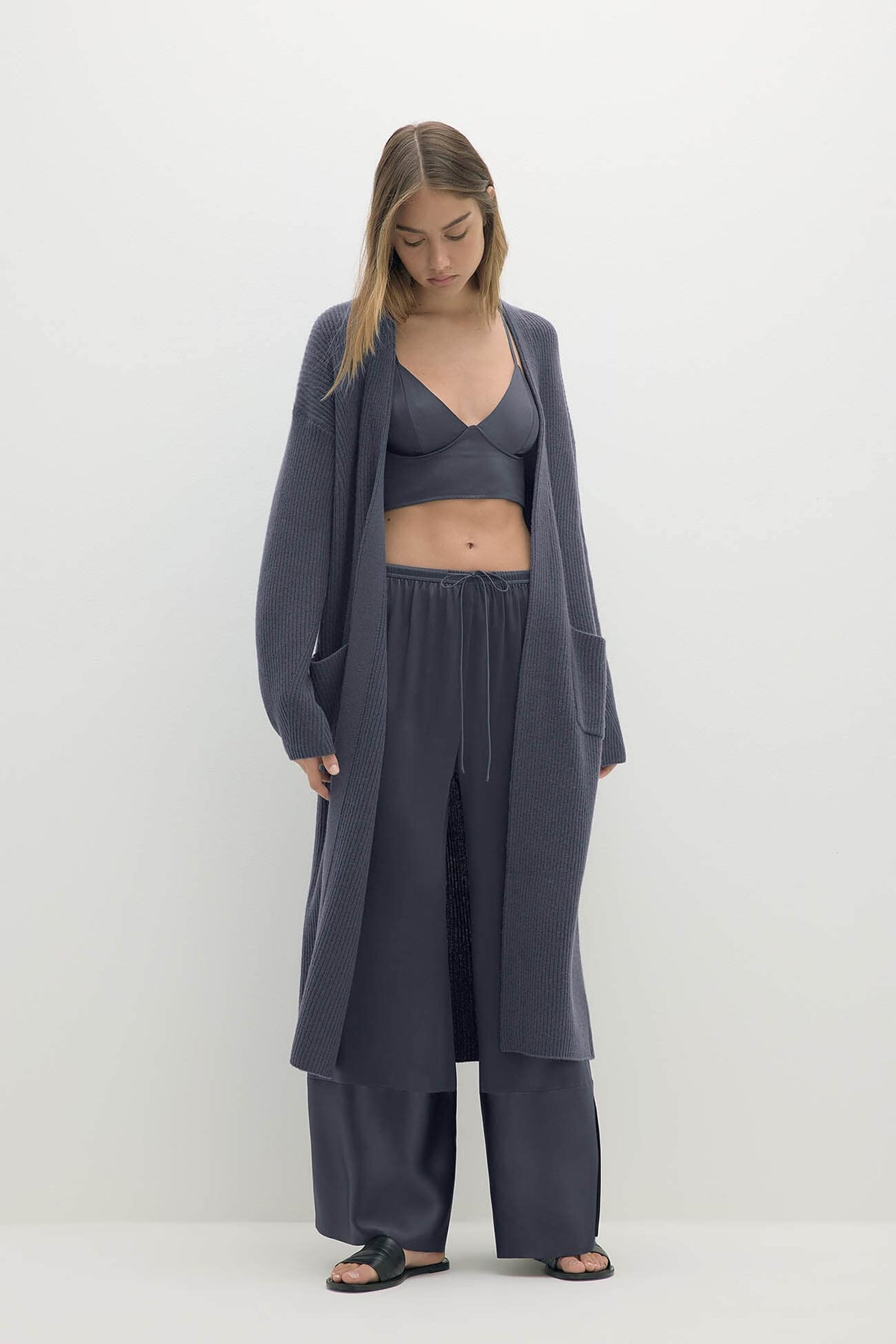 ALISE LONGLINE CASHMERE CARDIGAN