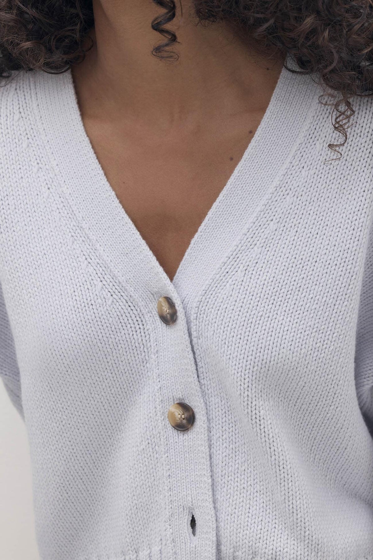 GENEVIEVE ORGANIC CASHMERE BLEND CARDIGAN