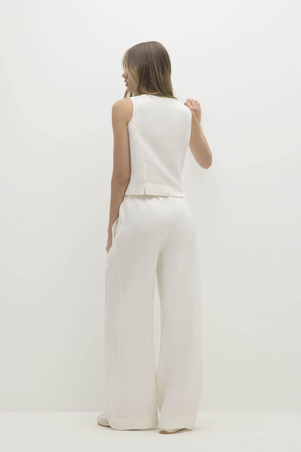 VERONICA CASHMERE BLEND BUTTON-UP VEST