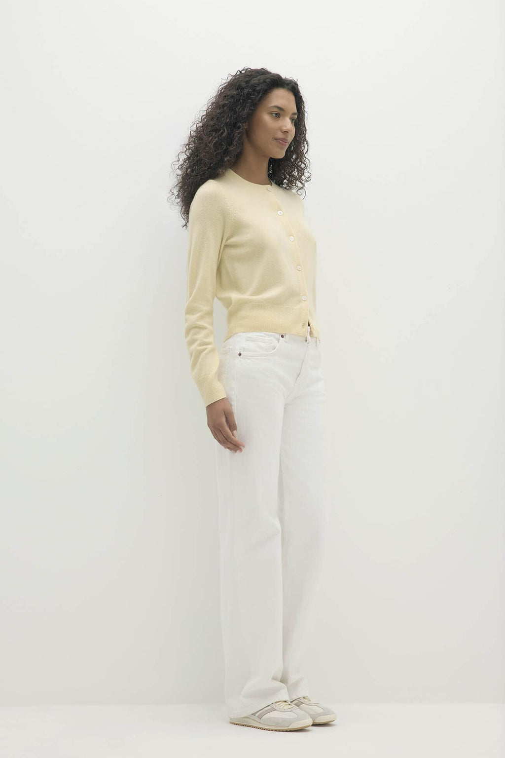 JAYLA BUTTON-UP CASHMERE CARDIGAN