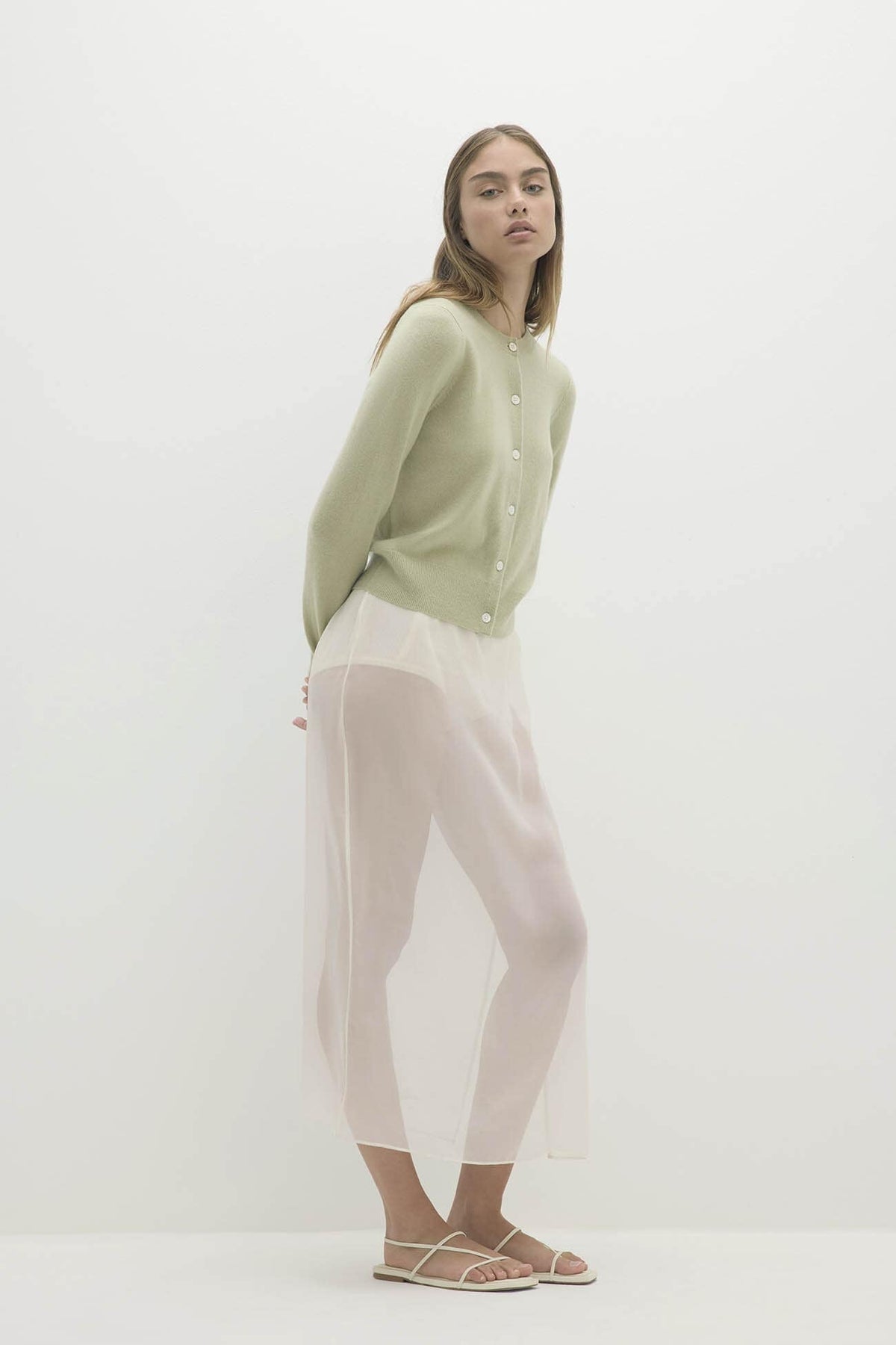 JAYLA BUTTON-UP CASHMERE CARDIGAN