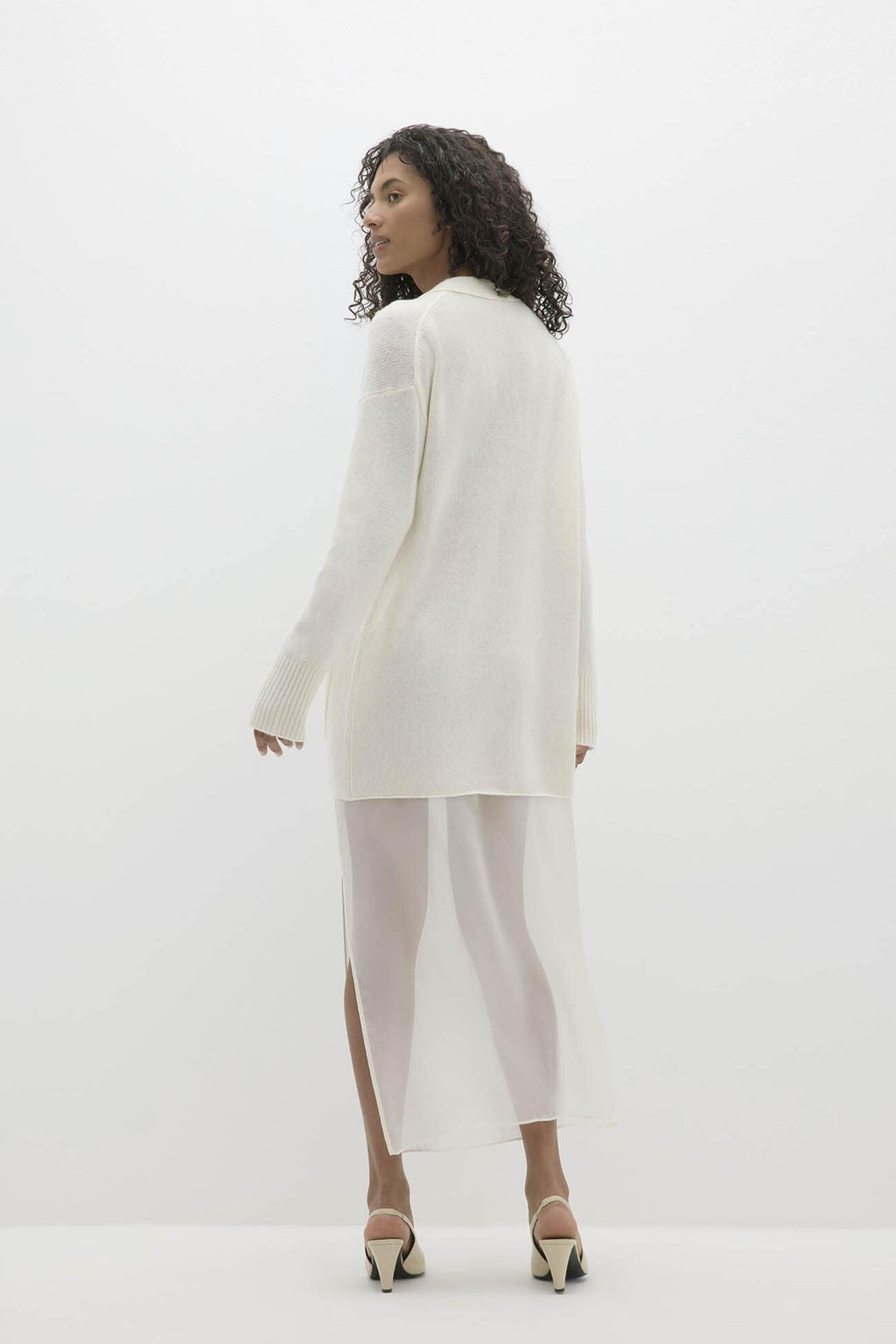 ADELINA BUTTON-UP CASHMERE CARDIGAN