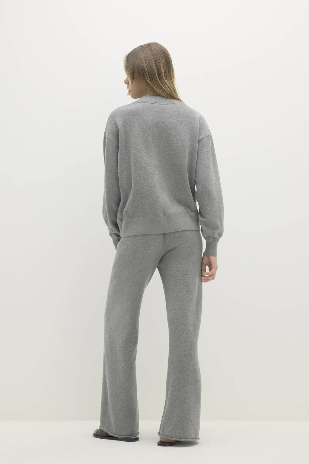 BIANKA COTTON CASHMERE CREWNECK PULLOVER