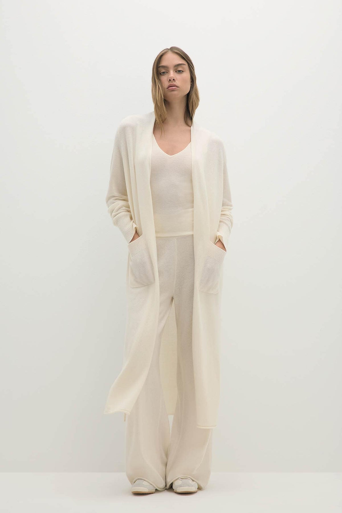 CARMELA LONGLINE CASHMERE CARDIGAN