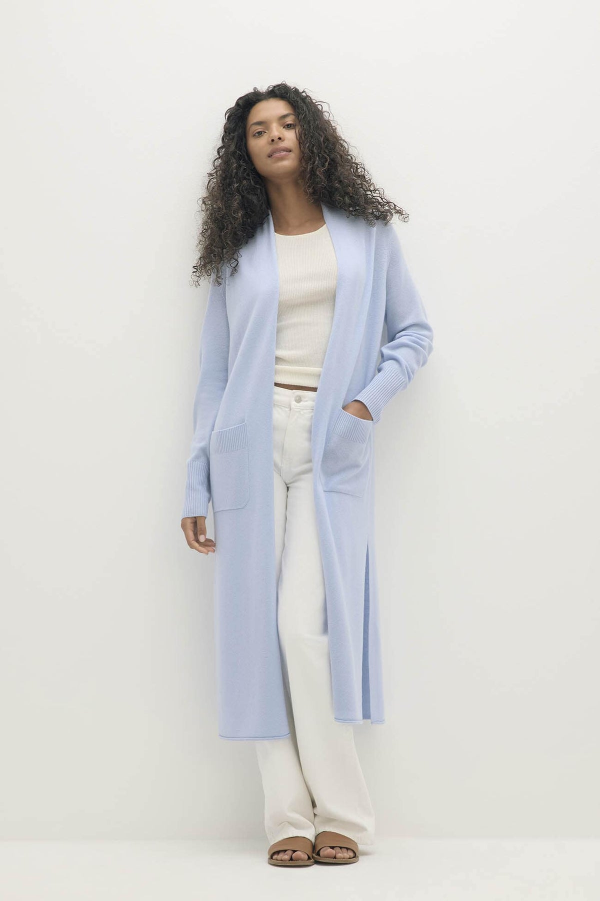 CARMELA LONGLINE CASHMERE CARDIGAN