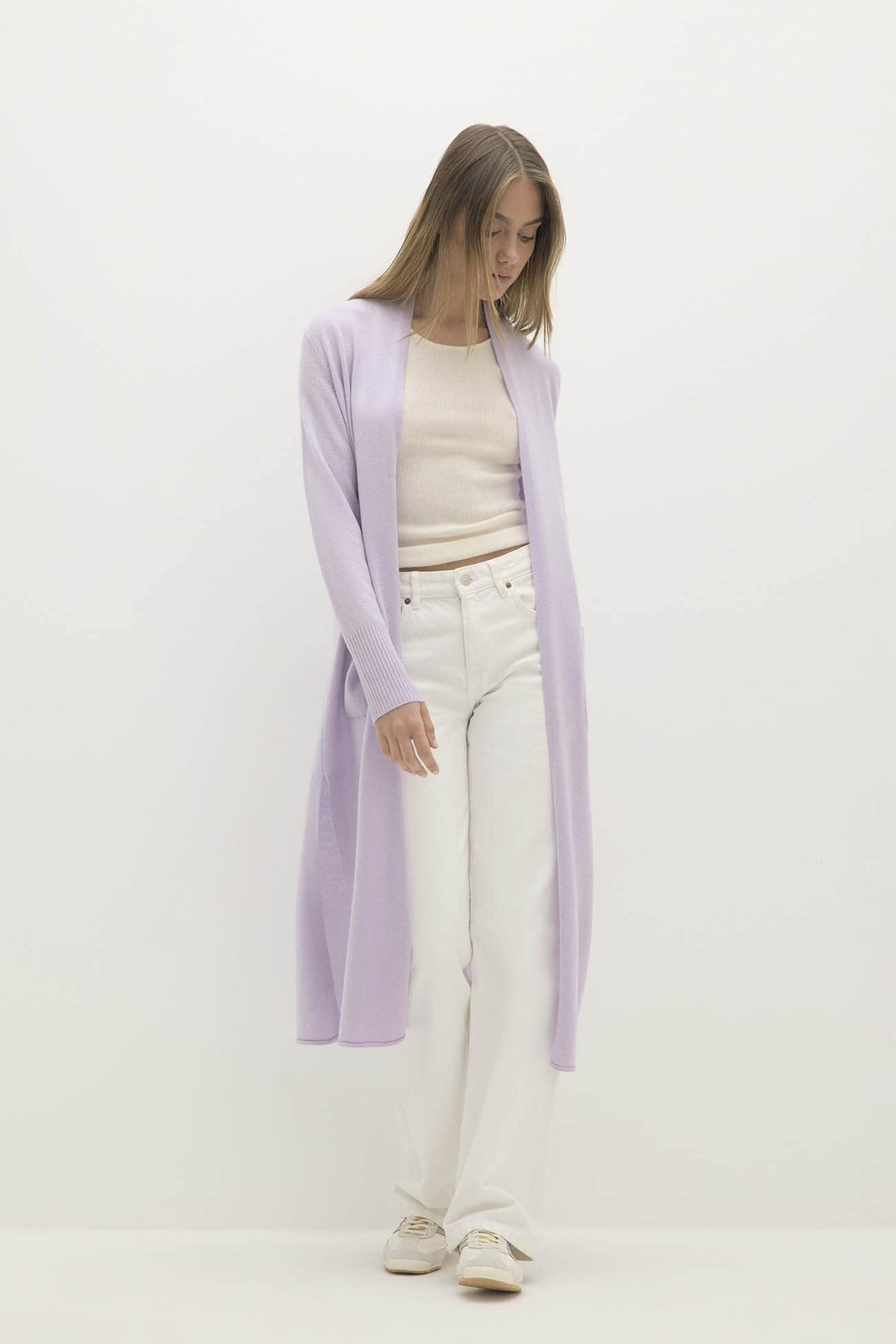 CARMELA LONGLINE CASHMERE CARDIGAN