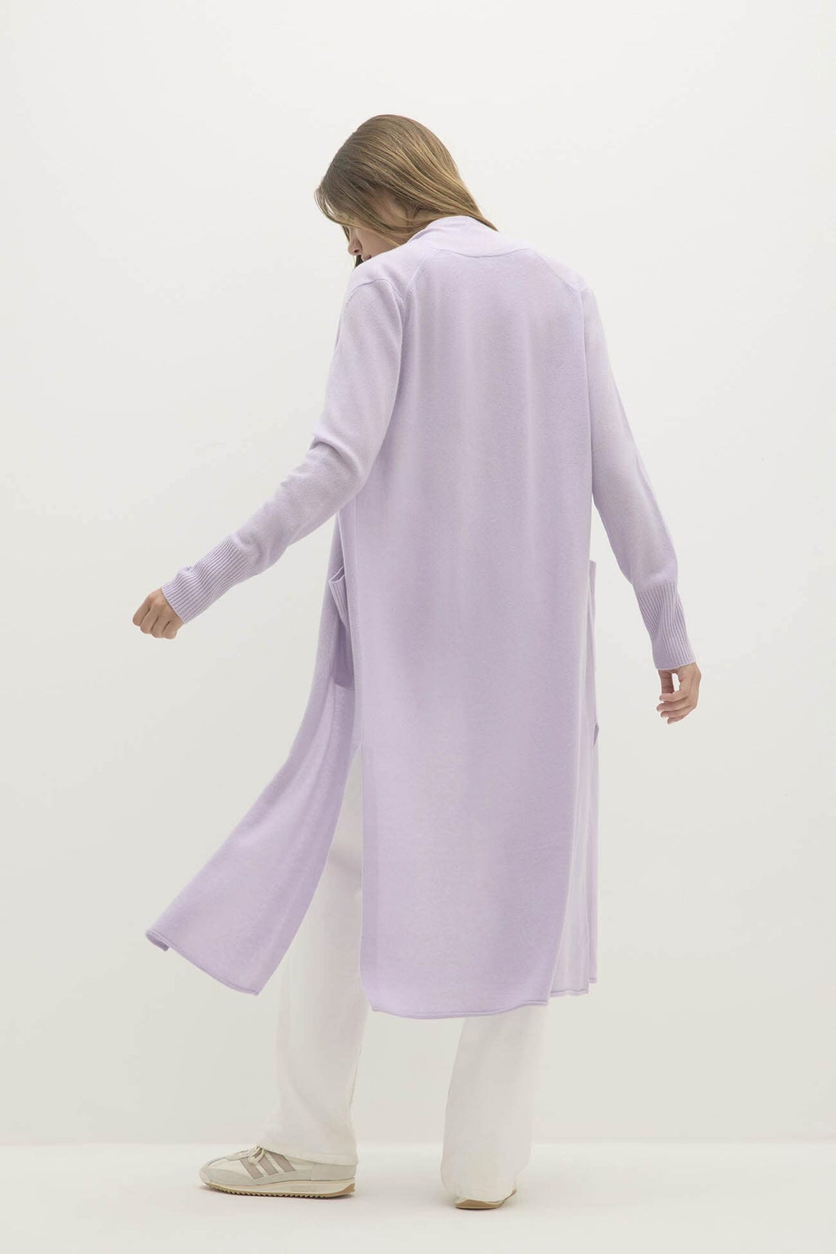 CARMELA LONGLINE CASHMERE CARDIGAN