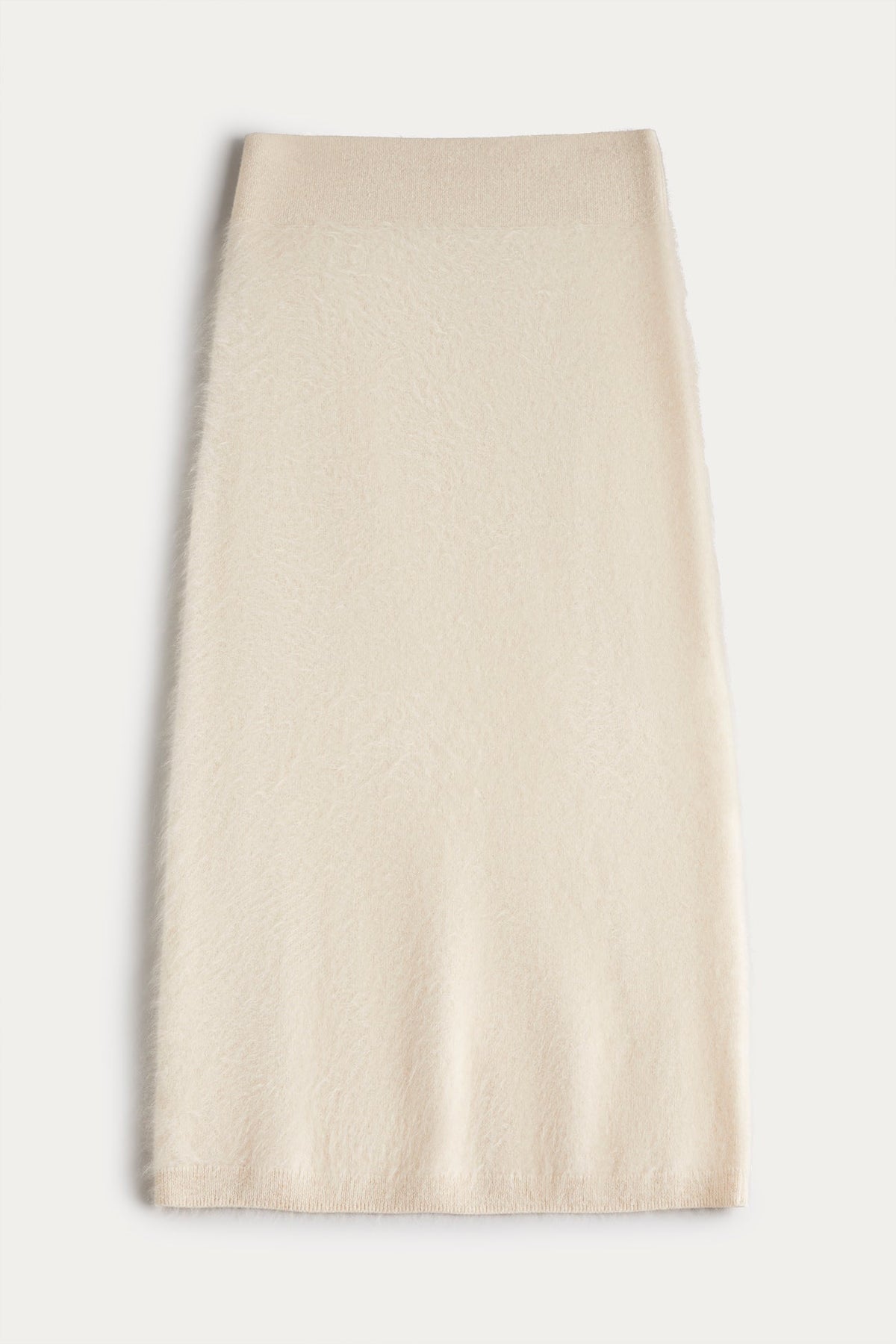 FRANCESCA BRUSHED CASHMERE MIDI SKIRT