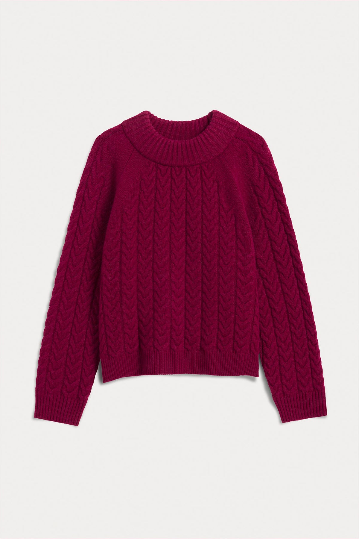 BAILEY CABLEKNIT MOCK NECK