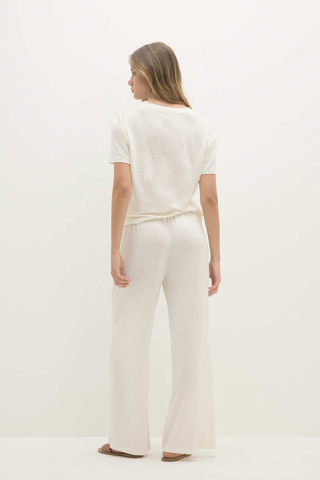 DEVIN LINEN WIDE LEG PANTS