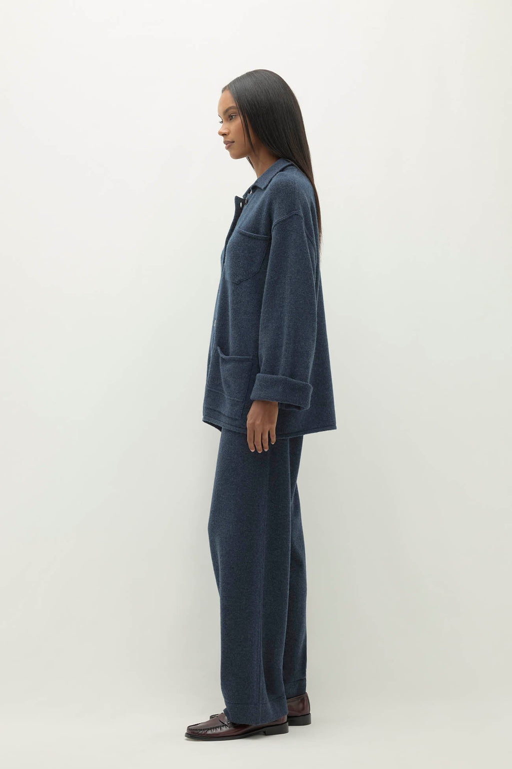 ROME DENIM CASHMERE CHORE JACKET