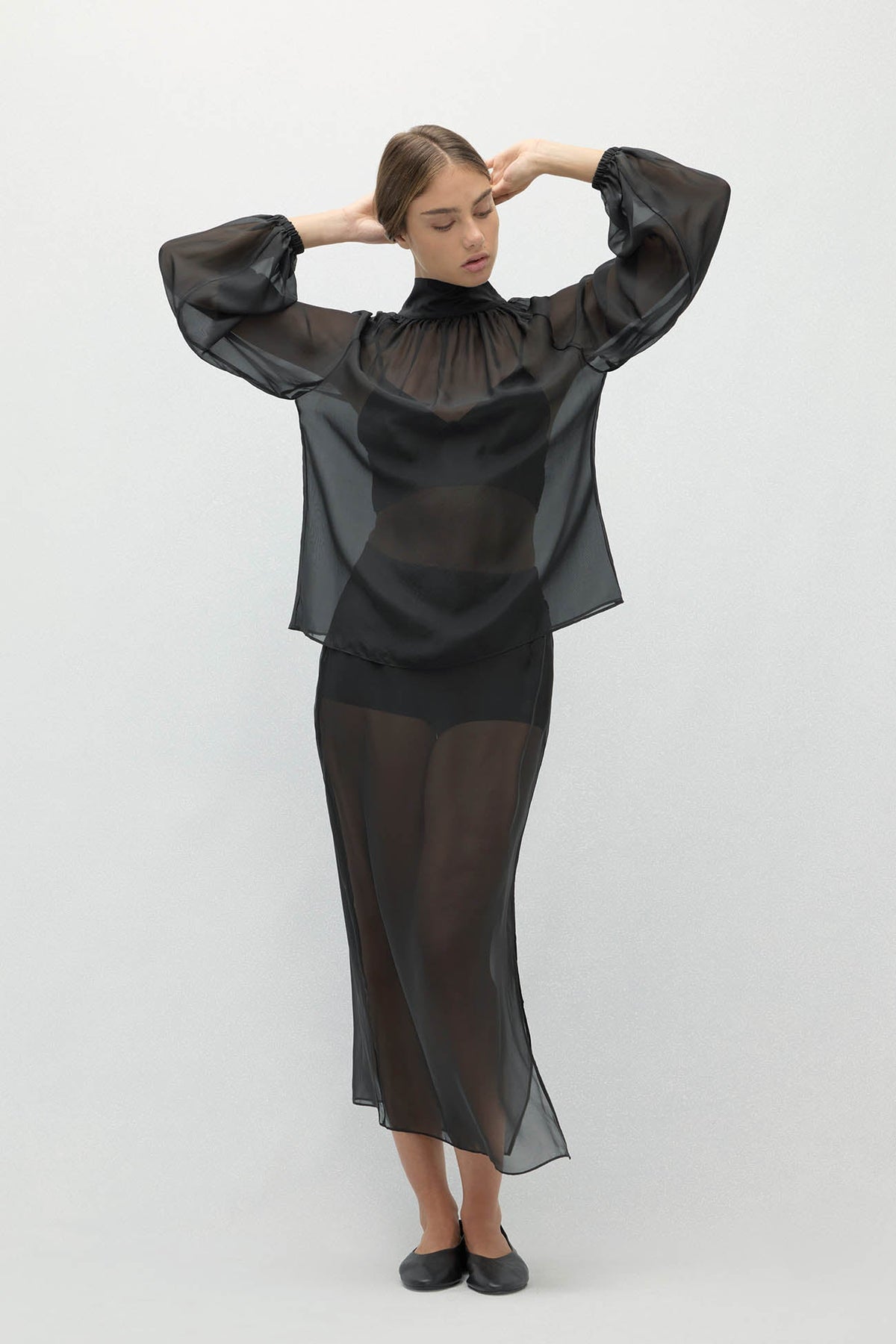 AMARA SILK ORGANZA BLOUSE