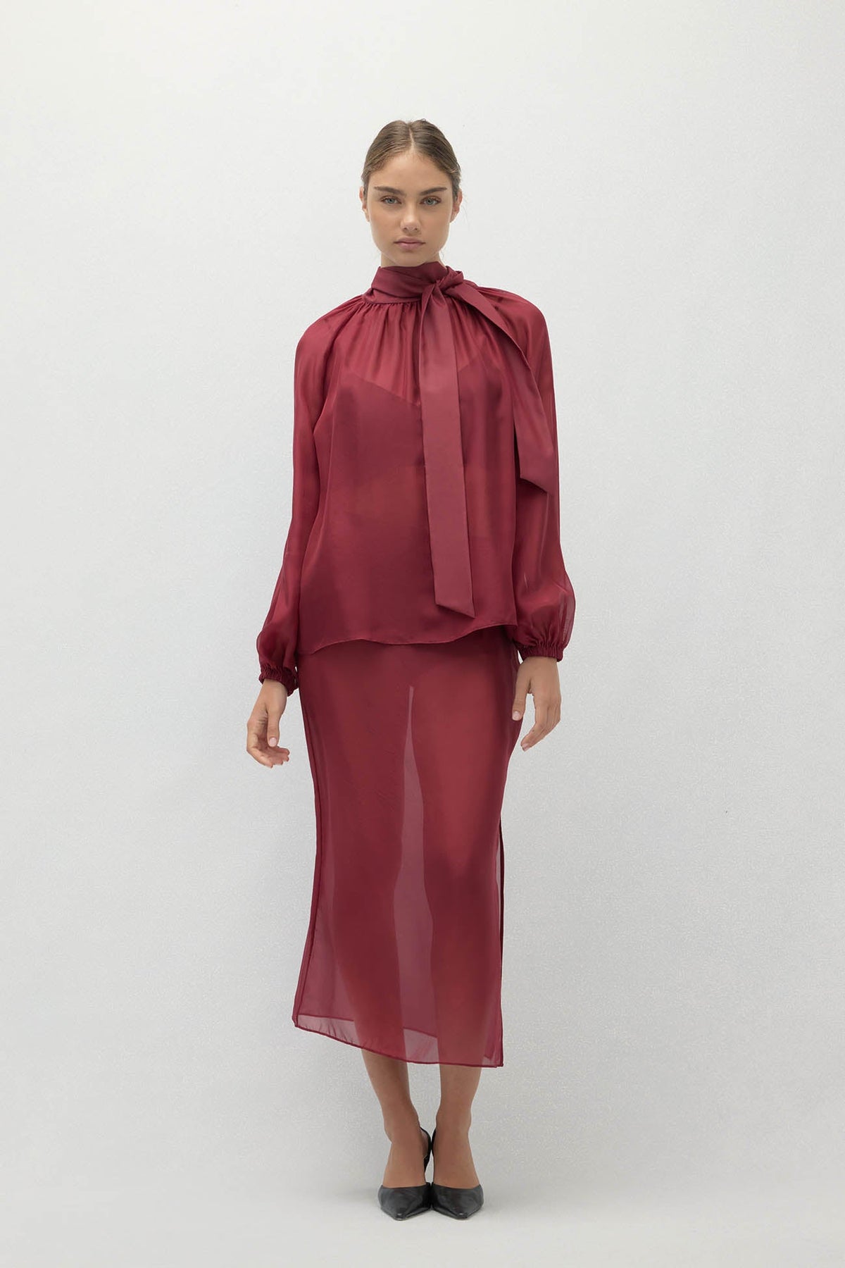 AMARA SILK ORGANZA BLOUSE